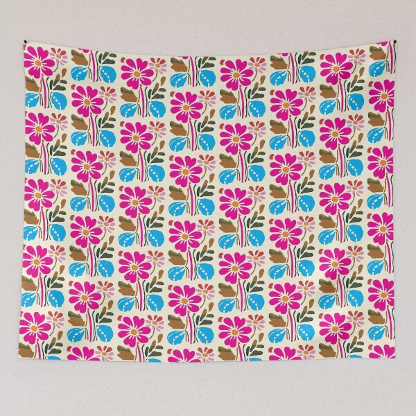 Item preview, Cool Colorful Capacious Folk Floral Abstract Design designed and sold by CharlottePlaceArt.