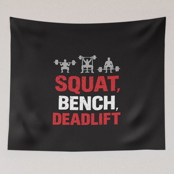 Item preview, Squat Bench Deadlift Powerlifting Gym Strength Training Motivation Design designed and sold by kiralynstration.