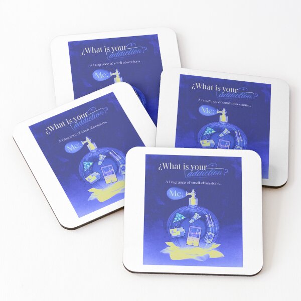 Item preview, WHAT IS YOUR ADDICTION CYAN BLUE designed and sold by melyverso.