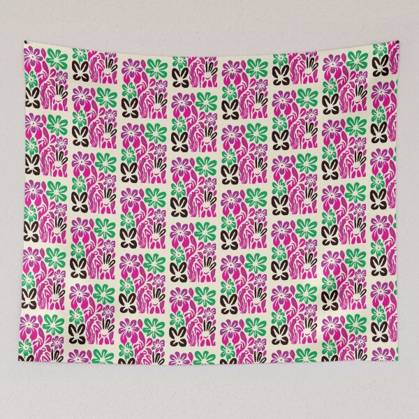 Item preview, Cool Colorful Capacious Folk Floral Abstract Design designed and sold by CharlottePlaceArt.