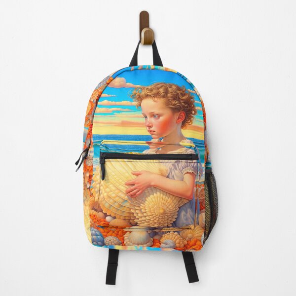 Item preview, Mermaid Baby Playing with Seashells Hyperrealistic Fantasy Ocean Art designed and sold by LanaGustavsson.