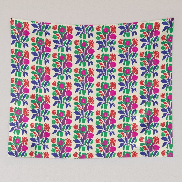 Item preview, Cool Colorful Capacious Folk Floral Abstract Design designed and sold by CharlottePlaceArt.