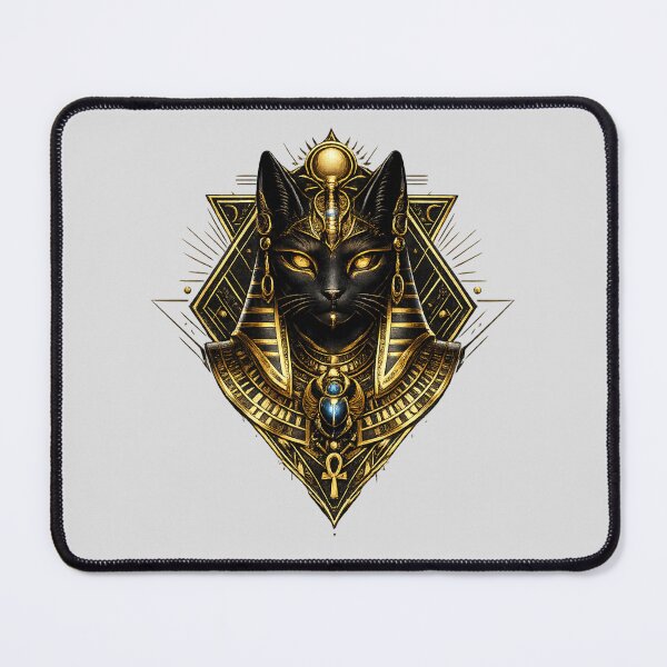 Item preview, Bastet Egyptian Cat Goddess – Black & Gold Sacred Egypt Design designed and sold by Queen Cleopatra.