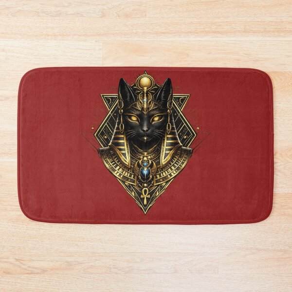 Item preview, Bastet Egyptian Cat Goddess – Black & Gold Sacred Egypt Design designed and sold by Queen Cleopatra.