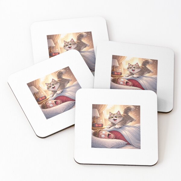 Item preview, 5:12 AM Cat Alarm designed and sold by LovelyCatGalaxy.