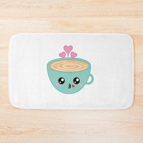 Item preview, Cute Kawaii Coffee Cup with Heart Steam Art designed and sold by ConysArt.