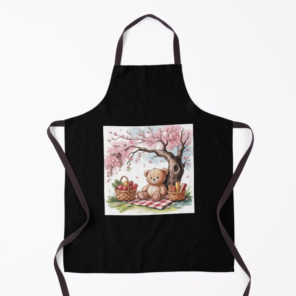 Item preview, Bear Having A Picnic Under A Tree. Blanket Basket Fruits designed and sold by FaithAbbott.