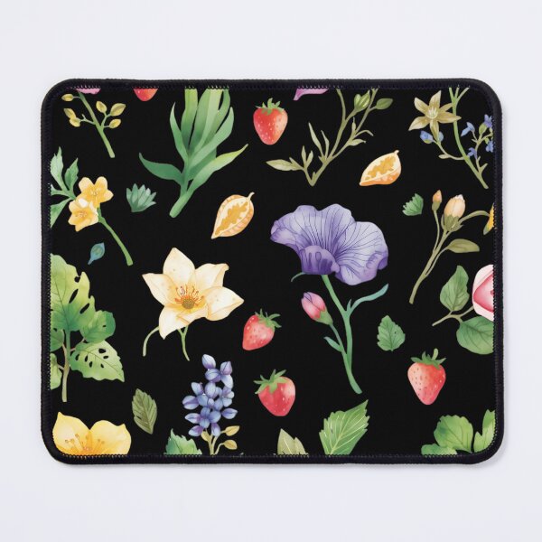Item preview, Wildflowers and strawberries watercolor set designed and sold by uunaa.