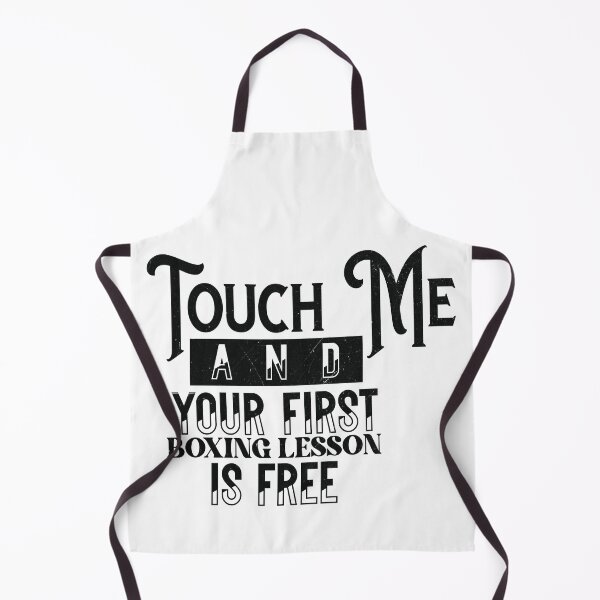 Item preview, Touch Me First Boxing Lesson Free - Funny Vintage Boxing Quote designed and sold by FightModeStudio.