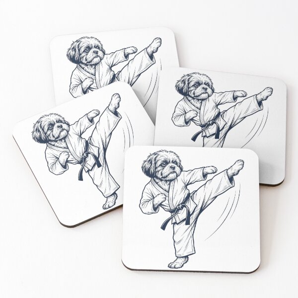 Item preview, Vintage Shih Tzu Doing Karate Martial Art Dog Lover designed and sold by TerryConnells.