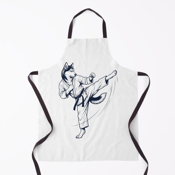 Item preview, Vintage Siberian Husky Doing Karate Martial Art Dog Lover designed and sold by TerryConnells.