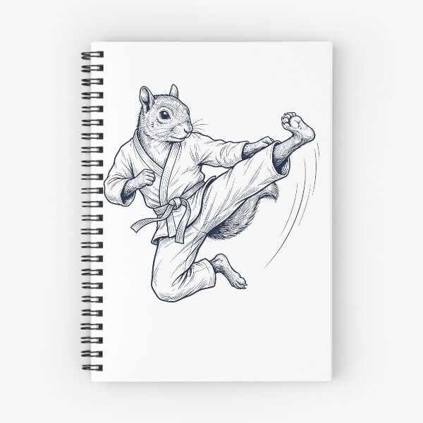 Item preview, Vintage Squirrel Doing Karate Martial Art Animal Lover designed and sold by TerryConnells.