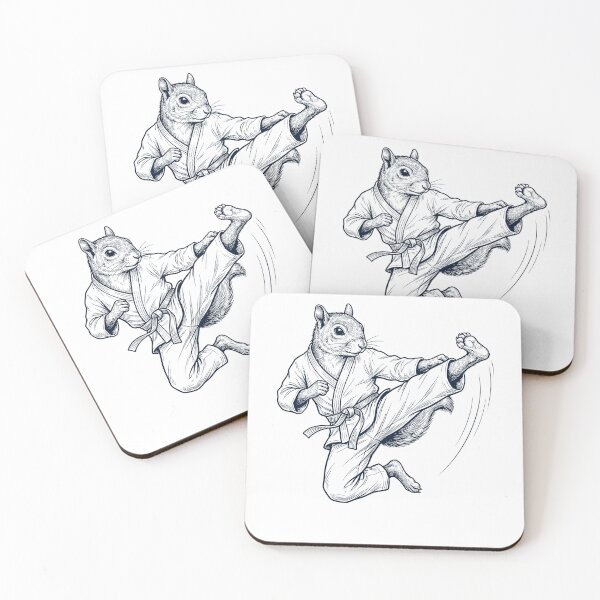 Item preview, Vintage Squirrel Doing Karate Martial Art Animal Lover designed and sold by TerryConnells.