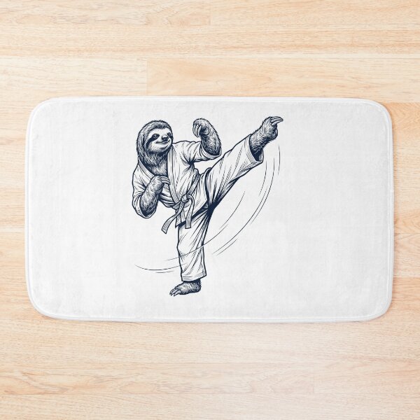 Item preview, Vintage Sloth Doing Karate Martial Art Animal Lover designed and sold by TerryConnells.