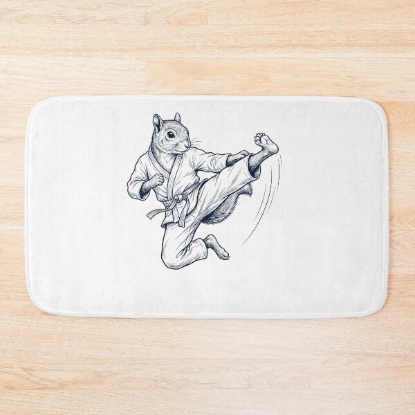 Item preview, Vintage Squirrel Doing Karate Martial Art Animal Lover designed and sold by TerryConnells.