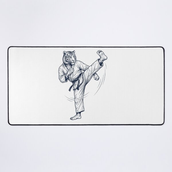 Item preview, Vintage Tiger Doing Karate Martial Art Animal Lover designed and sold by TerryConnells.