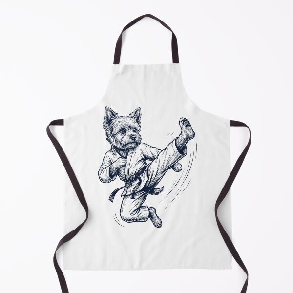 Item preview, Vintage Yorkshire Terrier Doing Karate Martial Art Dog Lover designed and sold by TerryConnells.