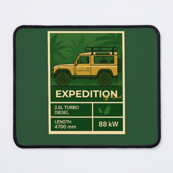 Item preview, Tropical Forest Overland Vehicle Illustration in Retro Expedition Style designed and sold by KrintoryTees.