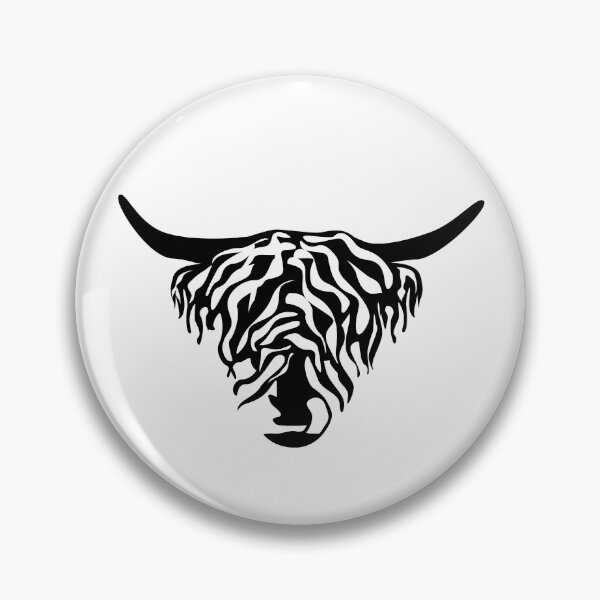 Item preview, Highland Cow Head Minimalist Design – Western Farm Animal Art designed and sold by JulijaArt.