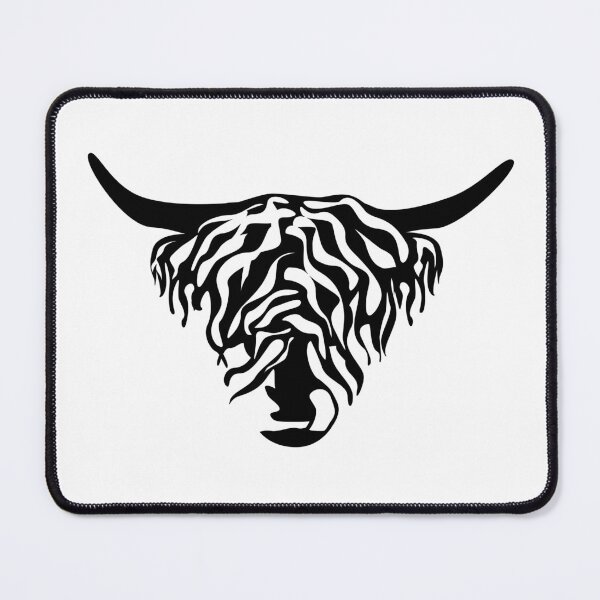 Item preview, Highland Cow Head Minimalist Design – Western Farm Animal Art designed and sold by JulijaArt.