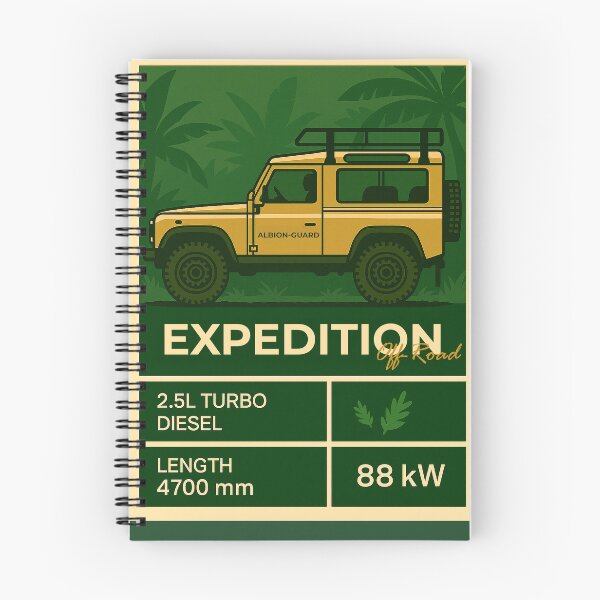 Item preview, Tropical Forest Overland Vehicle Illustration in Retro Expedition Style designed and sold by KrintoryTees.