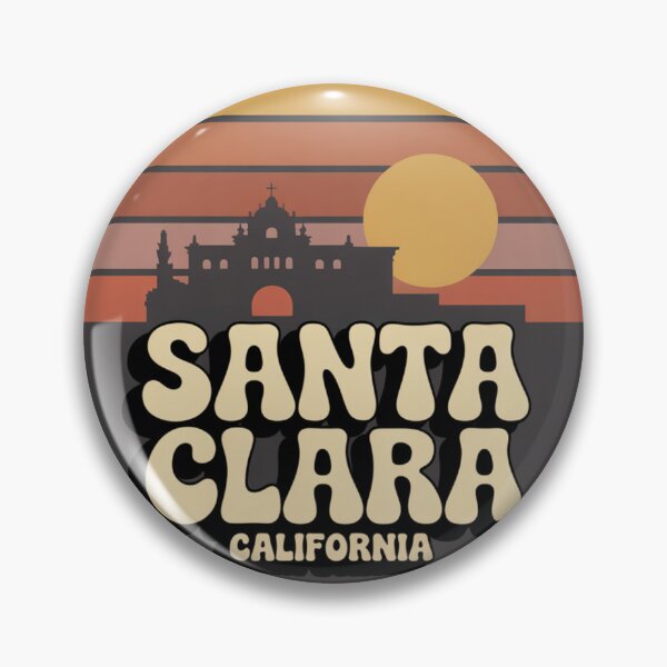 Item preview, Santa Clara California: Retro Mission Sunset Emblem designed and sold by CircinusStore.