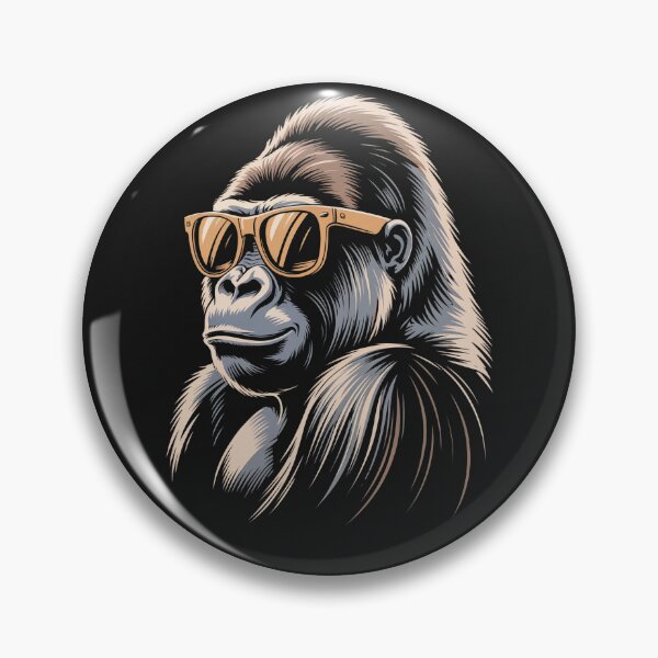 Item preview, Cool Gorilla Wearing Sunglasses Funny Animal Mem designed and sold by Clairenity Studio.