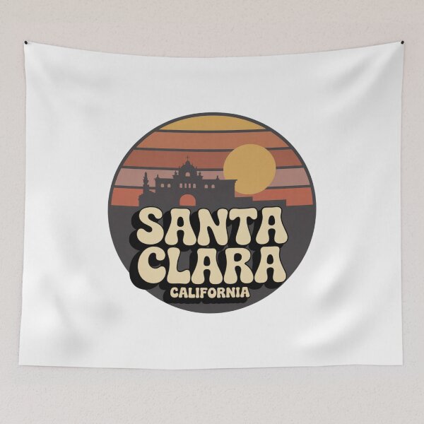 Item preview, Santa Clara California: Retro Mission Sunset Emblem designed and sold by CircinusStore.