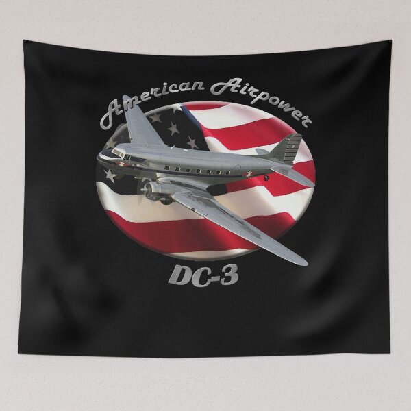 Item preview, DC-3 American Airpower Patriotic Aviation Tee designed and sold by Emberglowo.