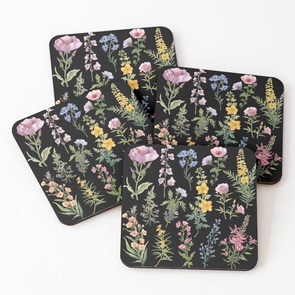 Item preview, Wildflowers watercolor set designed and sold by uunaa.