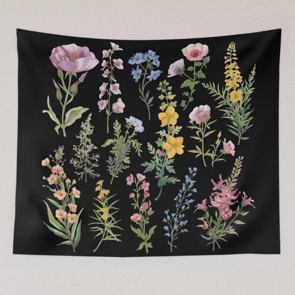 Item preview, Wildflowers watercolor set designed and sold by uunaa.