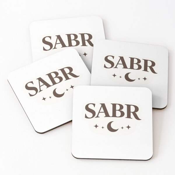 Item preview, Sabr Aesthetic Sticker – Patience Quote Minimal Islamic Style Laptop Sticker designed and sold by Bysma.