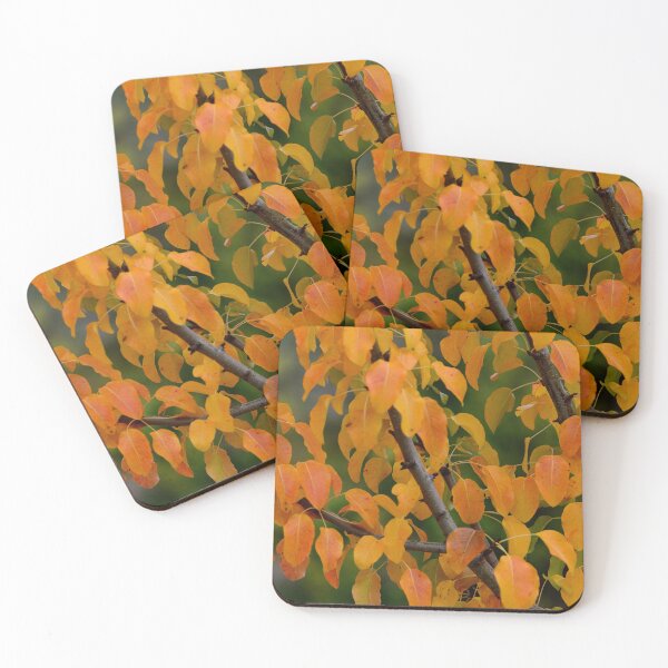 Item preview, Golden Yellow Autumn Leaves Pattern Warm Nature Aesthetic Botanical Wall Art designed and sold by onubi.
