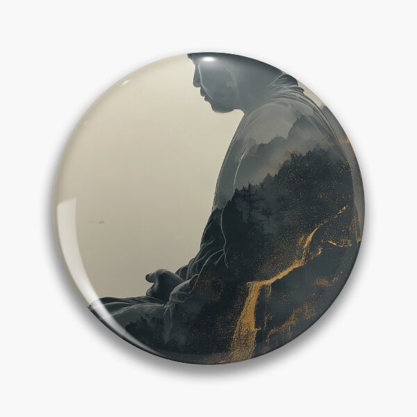 Item preview, Zen monk in Nature designed and sold by InnerByJonas.