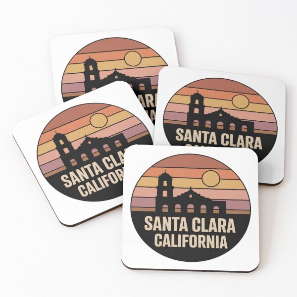 Item preview, Santa Clara California: Retro Mission Sunset Badge designed and sold by CircinusStore.