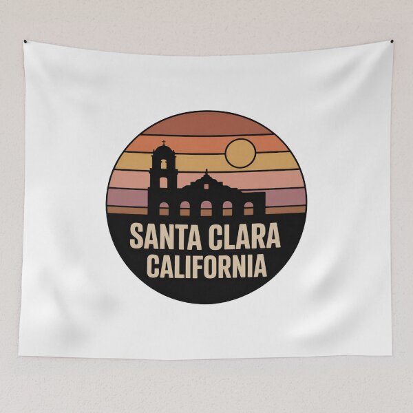 Item preview, Santa Clara California: Retro Mission Sunset Badge designed and sold by CircinusStore.