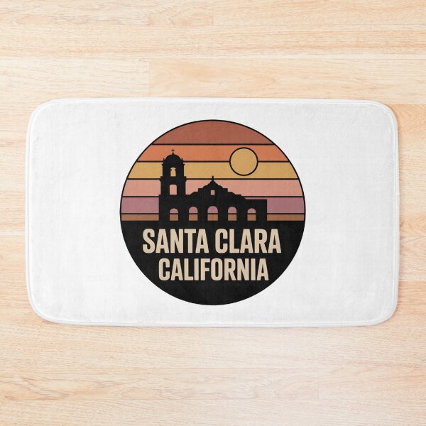 Item preview, Santa Clara California: Retro Mission Sunset Badge designed and sold by CircinusStore.