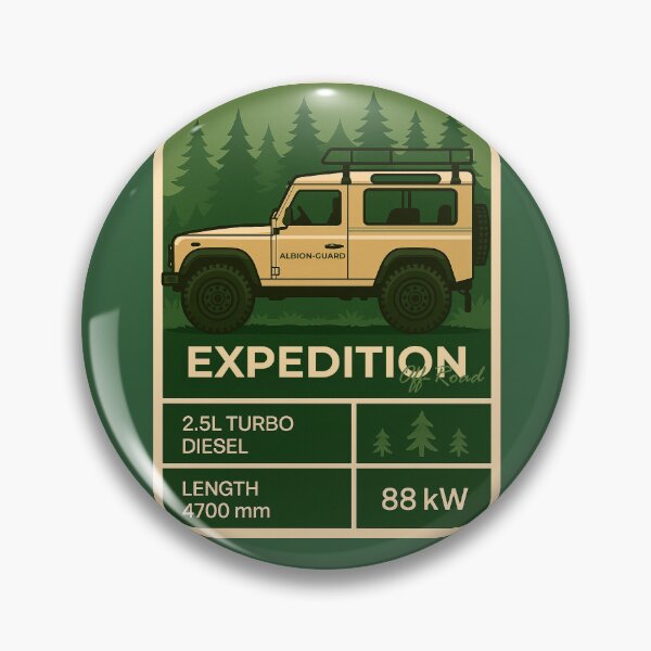 Item preview, Forest Trail Overland Vehicle Illustration in Retro Expedition Style designed and sold by KrintoryTees.