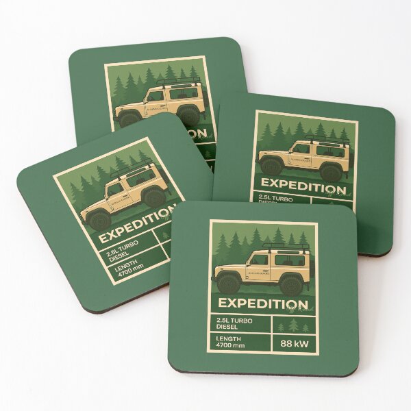 Item preview, Forest Trail Overland Vehicle Illustration in Retro Expedition Style designed and sold by KrintoryTees.