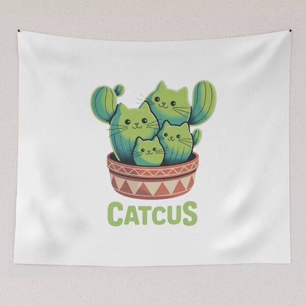 Item preview, Catcus Cute Cat and Cactus Mexican Cactus Cinco De Mayo designed and sold by IdunayaStore.