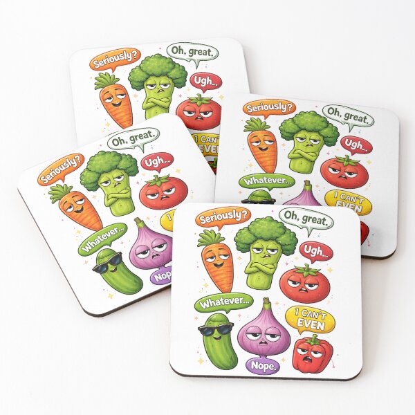 Item preview, Sarcastic Vegetable Cartoon Humor designed and sold by PriyankaSonara.