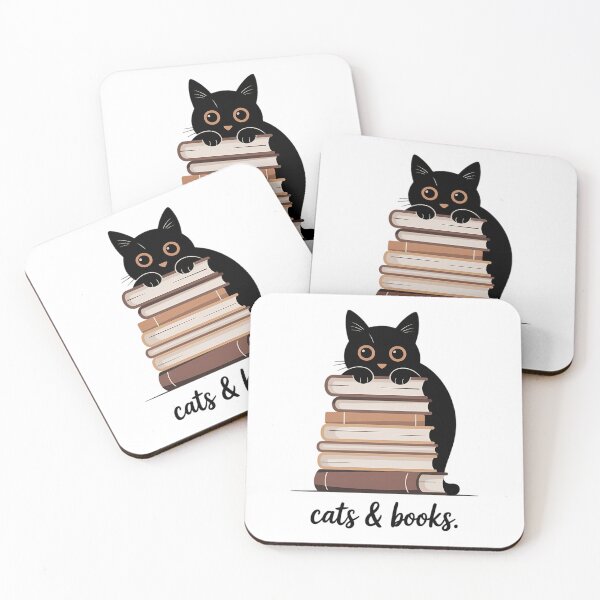Item preview, Cats & Books designed and sold by IdunayaStore.