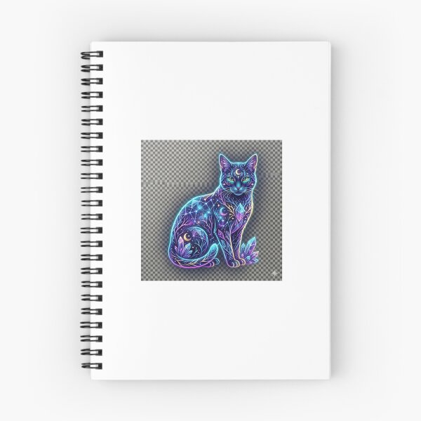 Item preview, Lunar Crystal Ghost Cat Celestial Art Illustration designed and sold by FloraDesign-228.