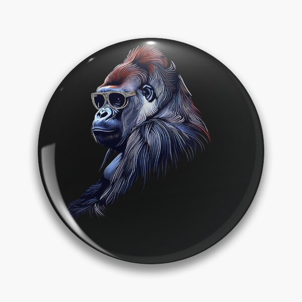 Item preview, Cool Gorilla Wearing Sunglasses Funny Animal Mem designed and sold by Clairenity Studio.
