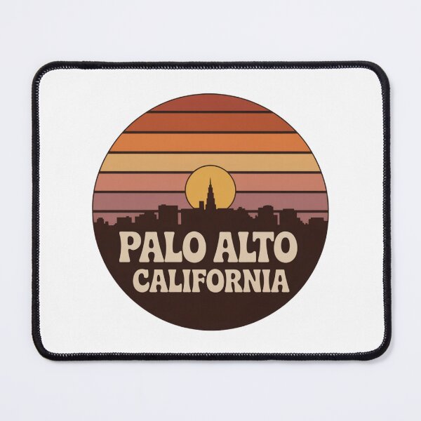 Item preview, Palo Alto California: Retro Skyline Sunset Emblem designed and sold by CircinusStore.