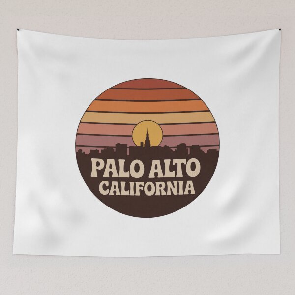 Item preview, Palo Alto California: Retro Skyline Sunset Emblem designed and sold by CircinusStore.