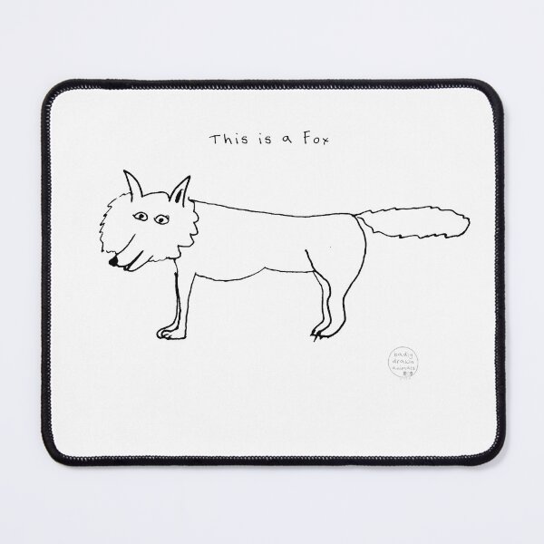 Item preview, This is a Fox - Funny badly drawn fox designed and sold by Badly Drawn Animals.