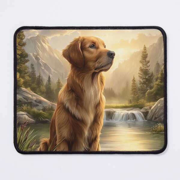 Item preview, Golden Retriever by a Waterfall designed and sold by PetsArt.