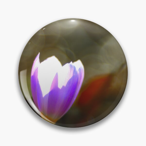 Item preview, Purple Crocus Flower Soft Light Bokeh Minimal Botanical Aesthetic Wall Art designed and sold by onubi.