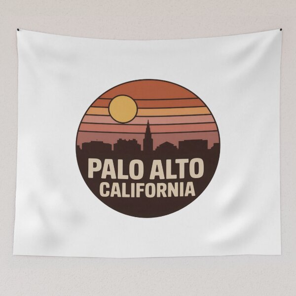 Item preview, Palo Alto California: Skyline Sunset Emblem designed and sold by CircinusStore.
